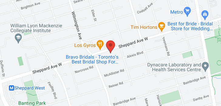 map of #102 -801 SHEPPARD AVE W